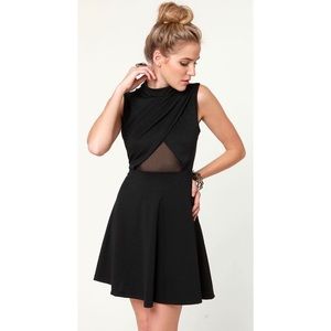 Noir-vel to Behold Cutout Black Dress